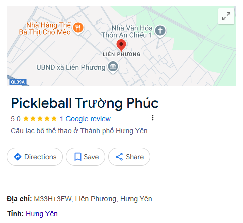 Pickleball Trường Phúc