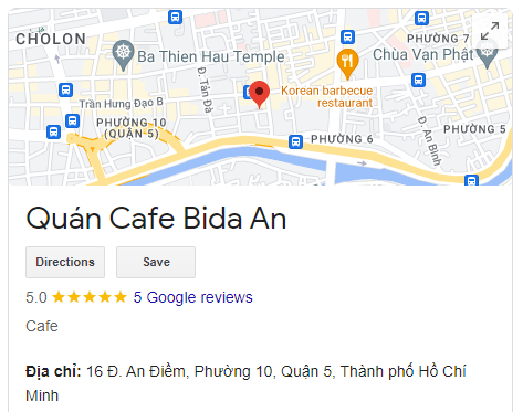 Quán Cafe Bida An