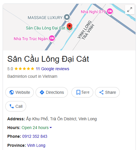 Sân Cầu Lông Đại Cát