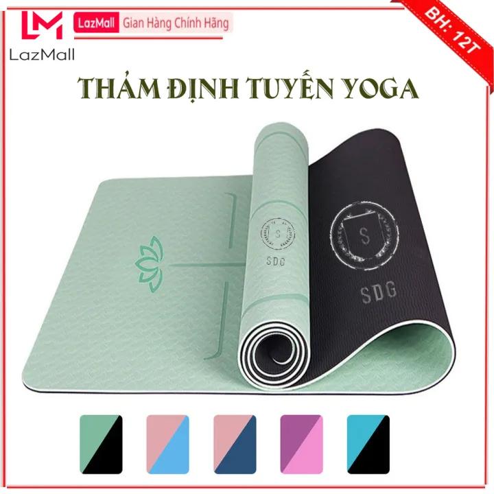 Thảm Yoga Định Tuyến 8mm Chính Hãng SDGOLD Cao Cấp