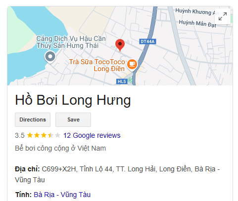 Hồ Bơi Long Hưng