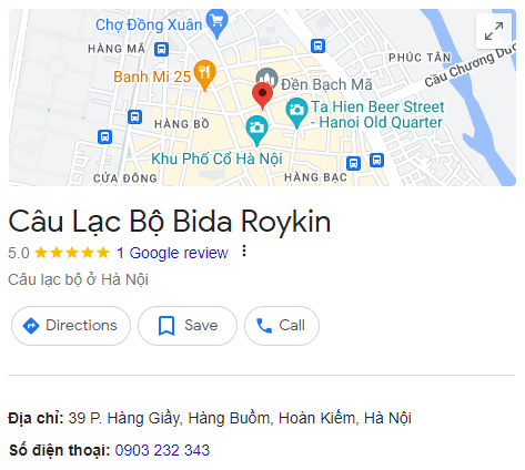 Câu Lạc Bộ Bida Roykin