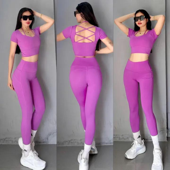 Bộ Đồ Tập Thể Thao Nữ Màu Cao Cấp Tập Gym Yoga Aerobic