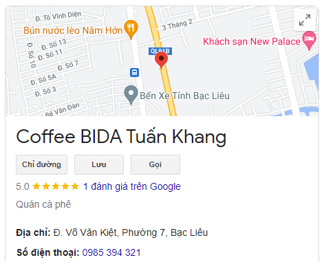 Coffee BIDA Tuấn Khang
