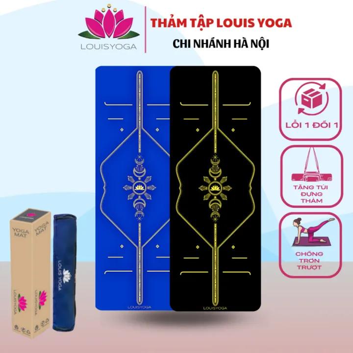 thảm tập yoga chất liệu cao su non tự nhiên cao cấp LOUIS MOON