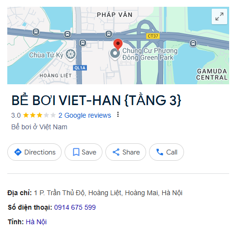 BỂ BƠI VIET-HAN {TẦNG 3}