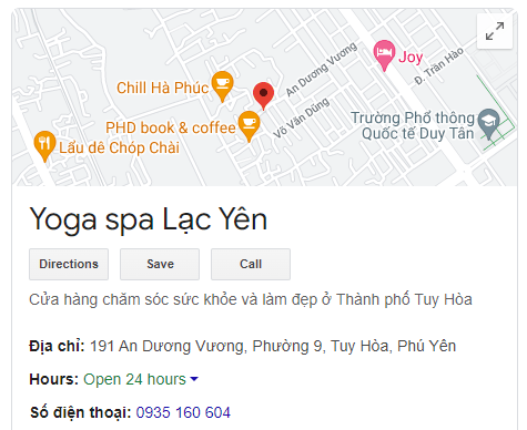 Yoga spa Lạc Yên