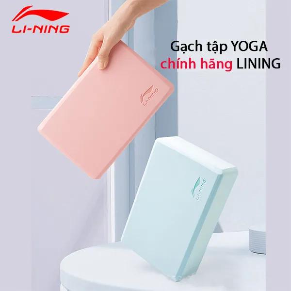 Gạch tập YOGA chính hãng LINING LJSP495 chất liệu EVA nhẹ, không thấm nước