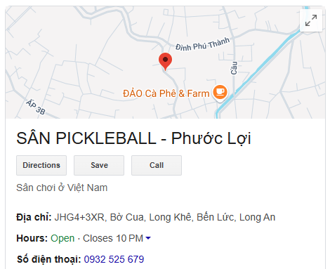 SÂN PICKLEBALL - Phước Lợi