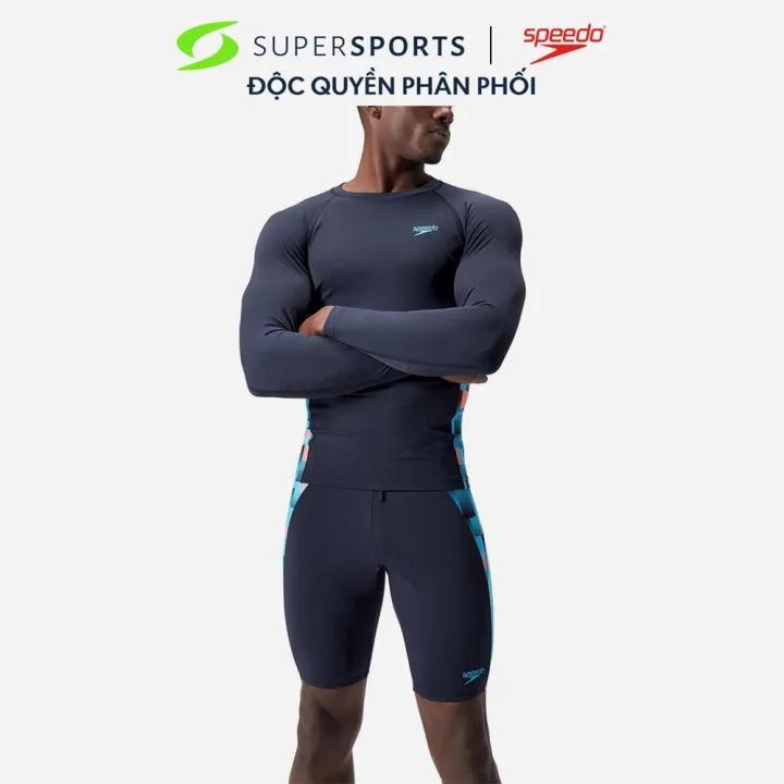 Áo Bơi Chống Nắng Nam Speedo End+ Splice - Xanh Navy