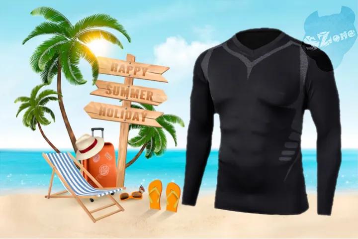 Áo bơi nam dài tay chống nắng, chống tia uv, Áo tắm nam dài tay, Áo đi biển dài tay