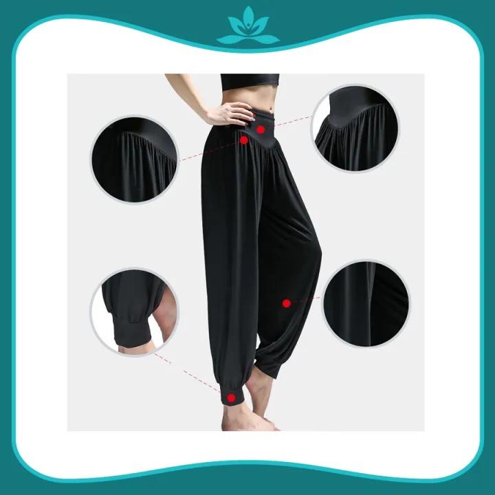 Quần dài alibaba nữ tập yoga, múa zumba, tập gym co giãn 4 chiều thoáng mát