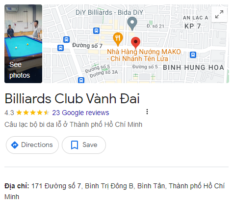 Billiards Club Vành Đai