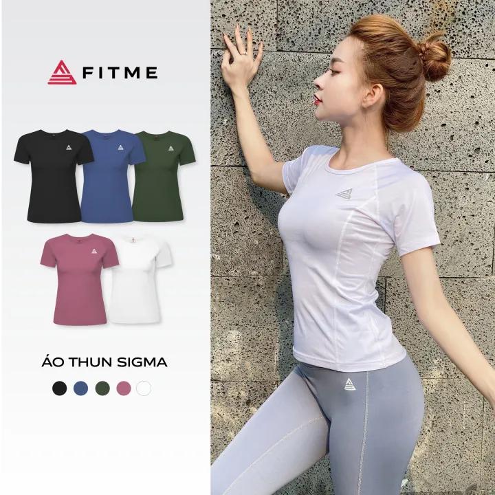 Áo tập gym yoga nữ Fitme Sigma phối lưới thông thoáng, vải cao cấp co giãn 4 chiều thấm hút mồ hôi tốt ATSM