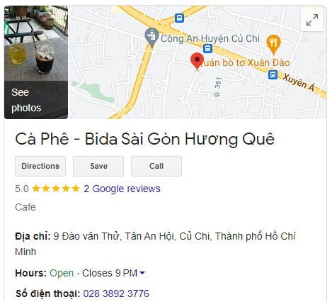 Cà Phê - Bida Sài Gòn Hương Quê
