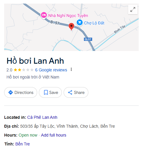 Hồ bơi Lan Anh