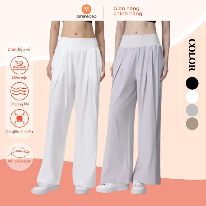 Quần Dài Jogger Thể Thao Thời Trang Nữ AMI MEDEA - Ống Rộng Phù Hợp Tập Gym, Yoga , chạy bộ 9058 ( Quần Ống Suông Form Rộng Nên Lùi 1 Size)