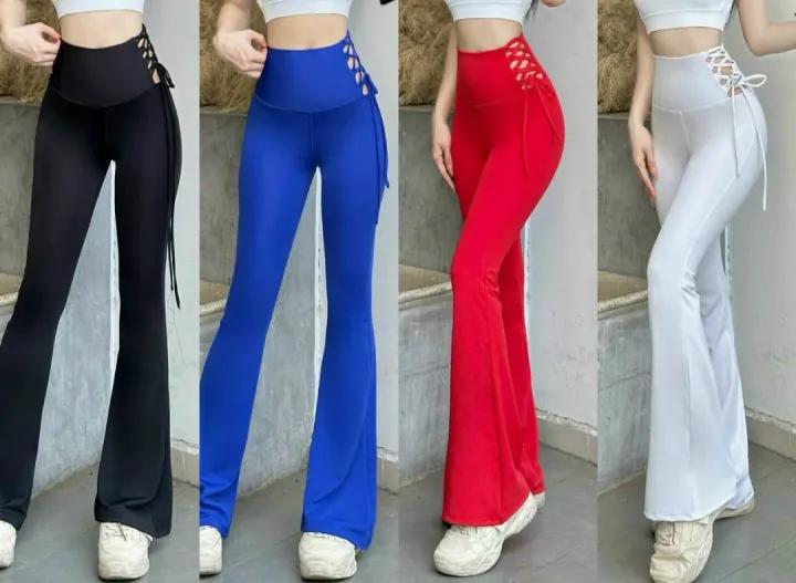 Quần dài ống loe tập gym yoga thể thao jumba