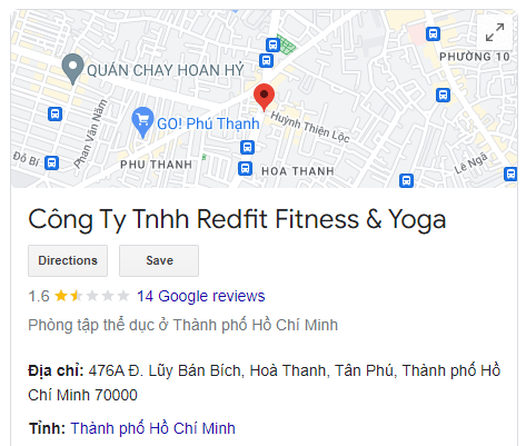 Công Ty Tnhh Redfit Fitness & Yoga