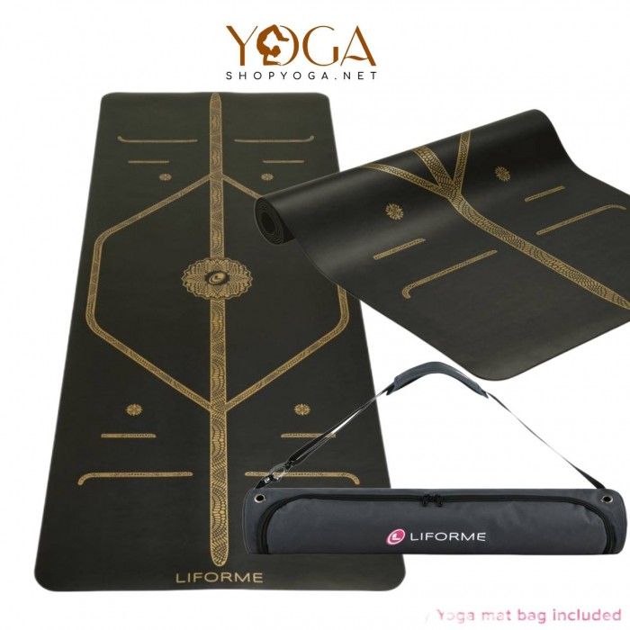 Thảm tập yoga Liforme Black and Gold