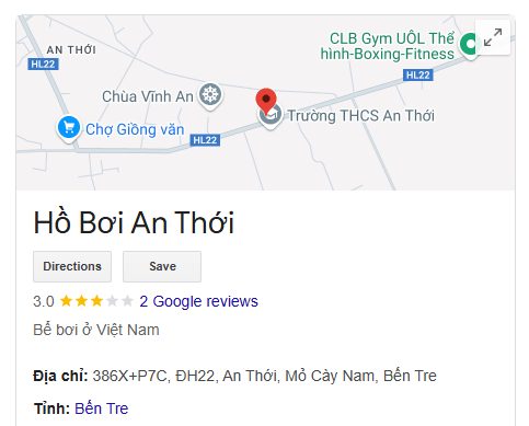 Hồ Bơi An Thới