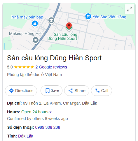 Sân cầu lông Dũng Hiền Sport