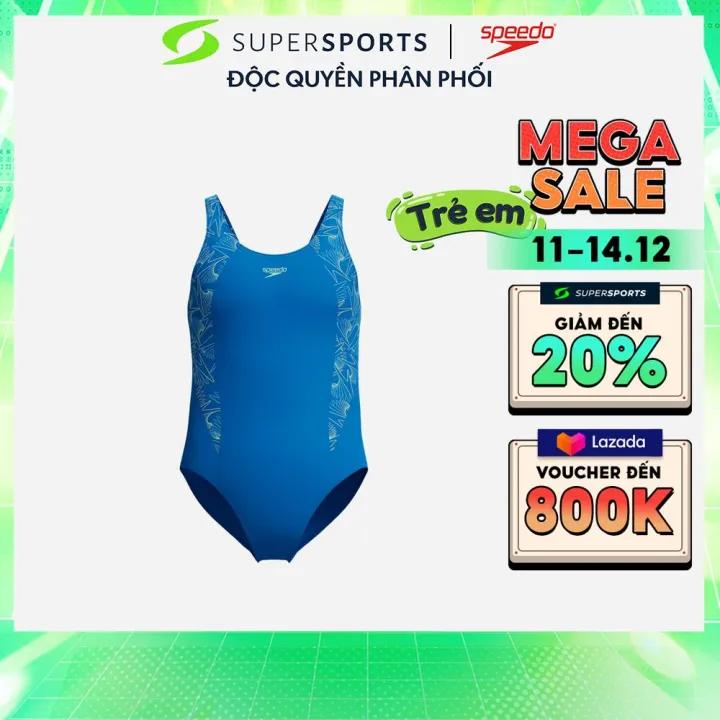 Đồ Bơi Một Mảnh Bé Gái Speedo HyperBoom Splice Muscleback - Xanh Dương