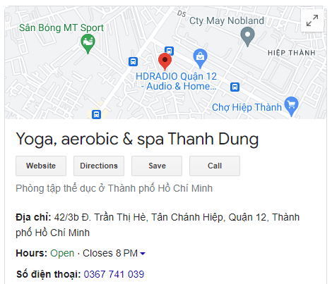 Yoga, aerobic & spa Thanh Dung