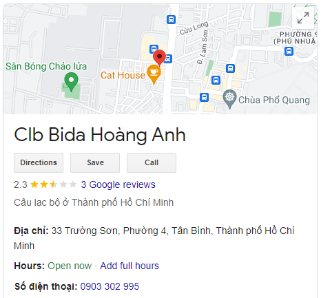 Clb Bida Hoàng Anh