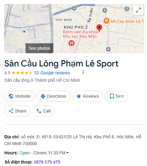 Sân Cầu Lông Phạm Lê Sport