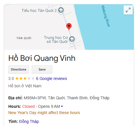 Hồ Bơi Quang Vinh