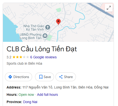 CLB Cầu Lông Tiến Đạt