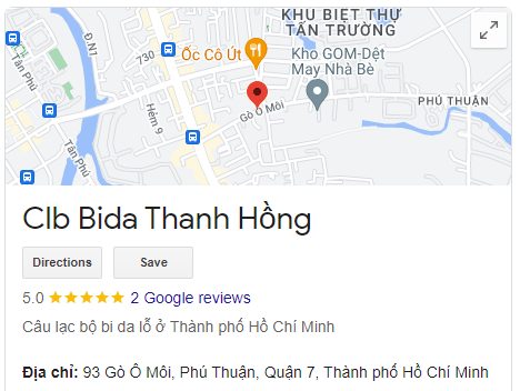 Clb Bida Thanh Hồng