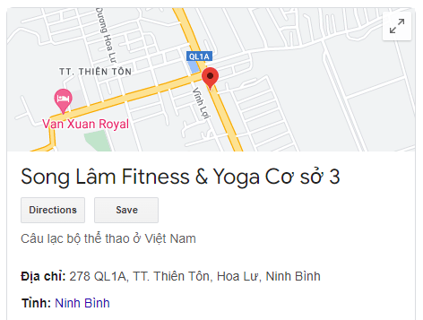 Song Lâm Fitness & Yoga Cơ sở 3