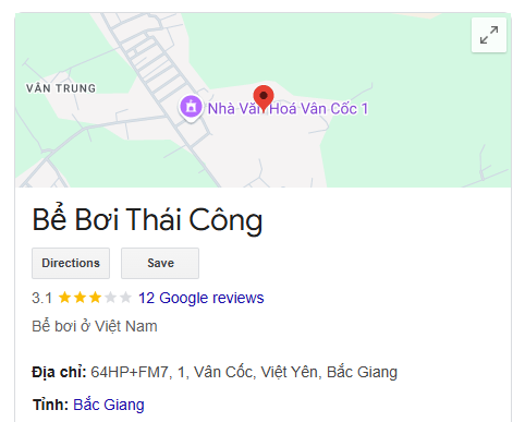 Bể Bơi Thái Công