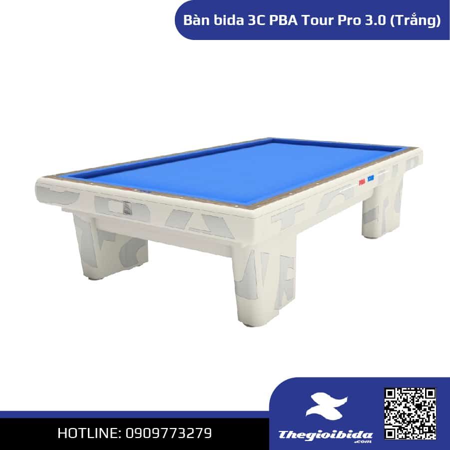 Bàn bida 3C PBA Tour Pro 3.0 Table (Trắng) - Giá: 190.000.000đ