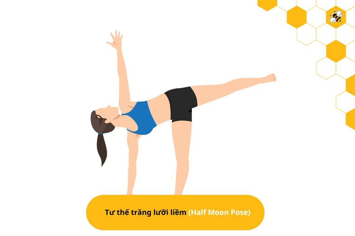 Tư thế trăng lưỡi liềm (Half Moon Pose)