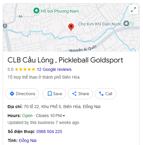 CLB Cầu Lông , Pickleball Goldsport