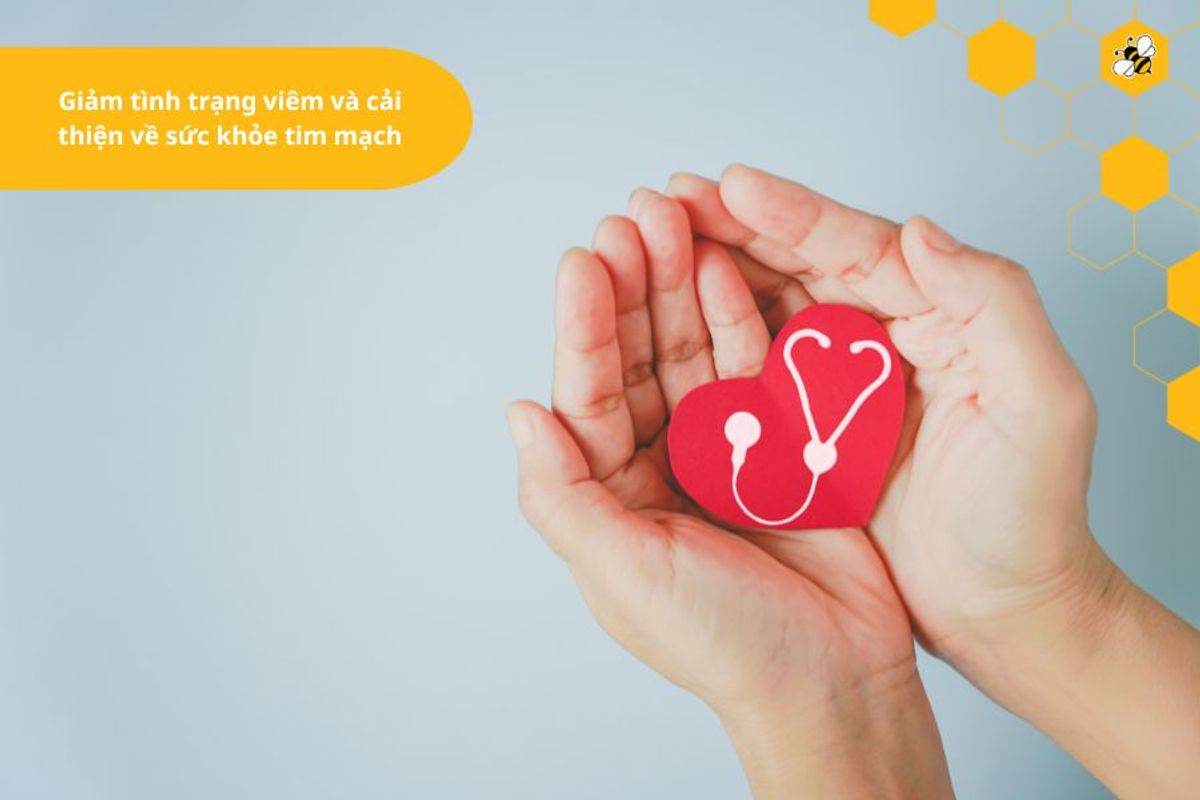 Giảm tình trạng viêm và cải thiện về sức khỏe tim mạch