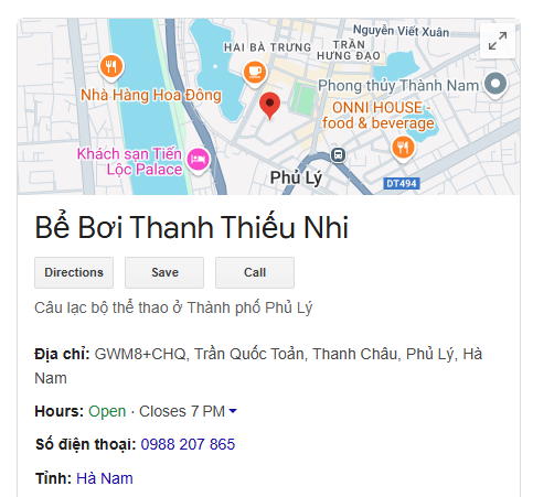 Bể Bơi Thanh Thiếu Nhi