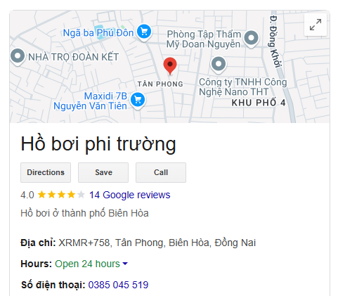 Hồ bơi phi trường