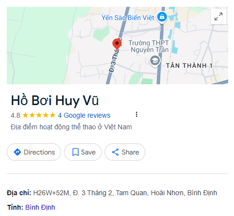 Hồ Bơi Huy Vũ