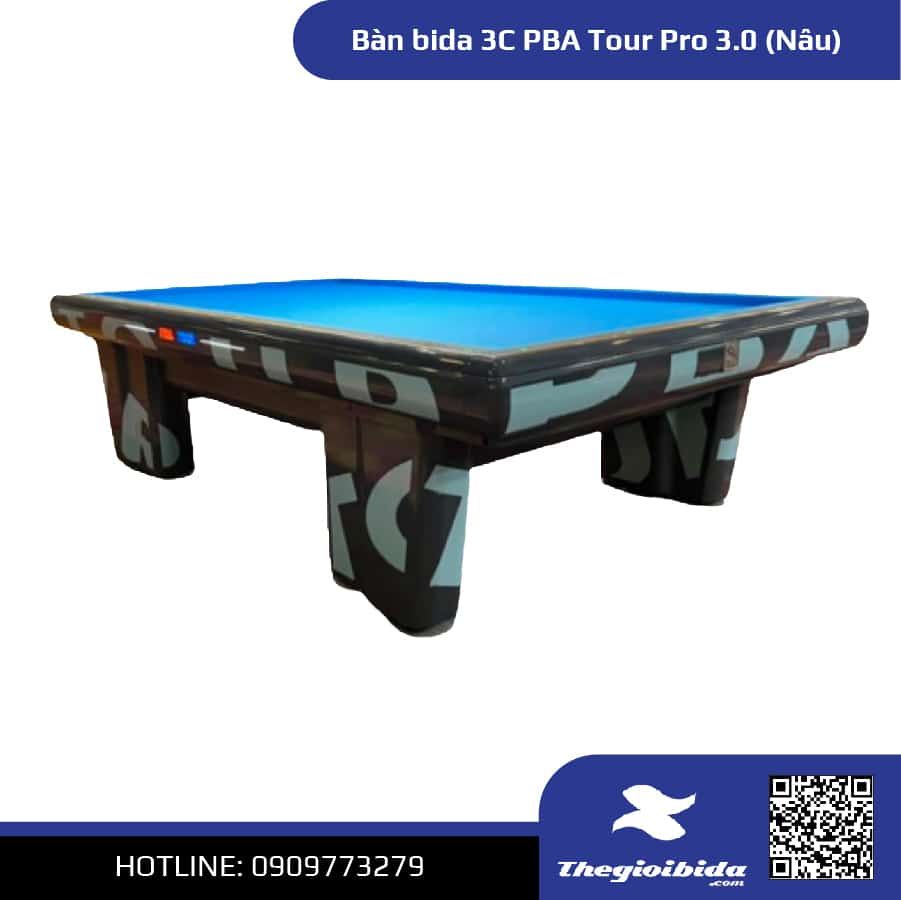 Bàn bida 3C PBA Tour Pro 3.0 Table (Nâu) - Giá: 190.000.000đ