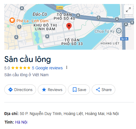 Sân cầu lông