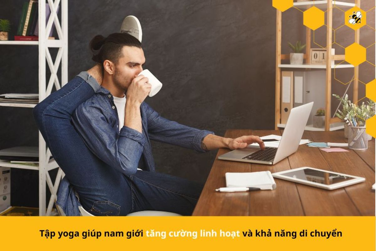 Tập yoga giúp nam giới tăng cường linh hoạt và khả năng di chuyển