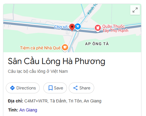 Sân Cầu Lông Hà Phương