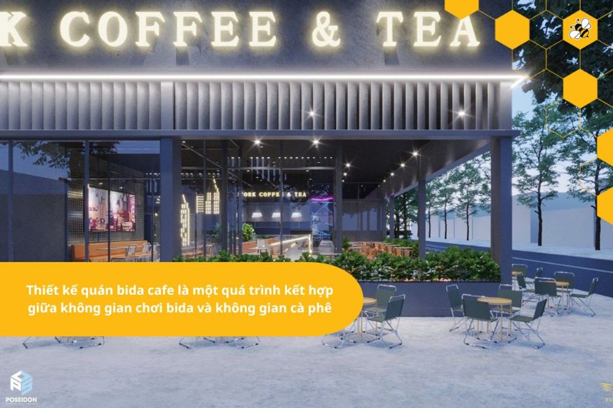 Thiết kế quán bida cafe là một quá trình kết hợp giữa không gian chơi bida và không gian cà phê