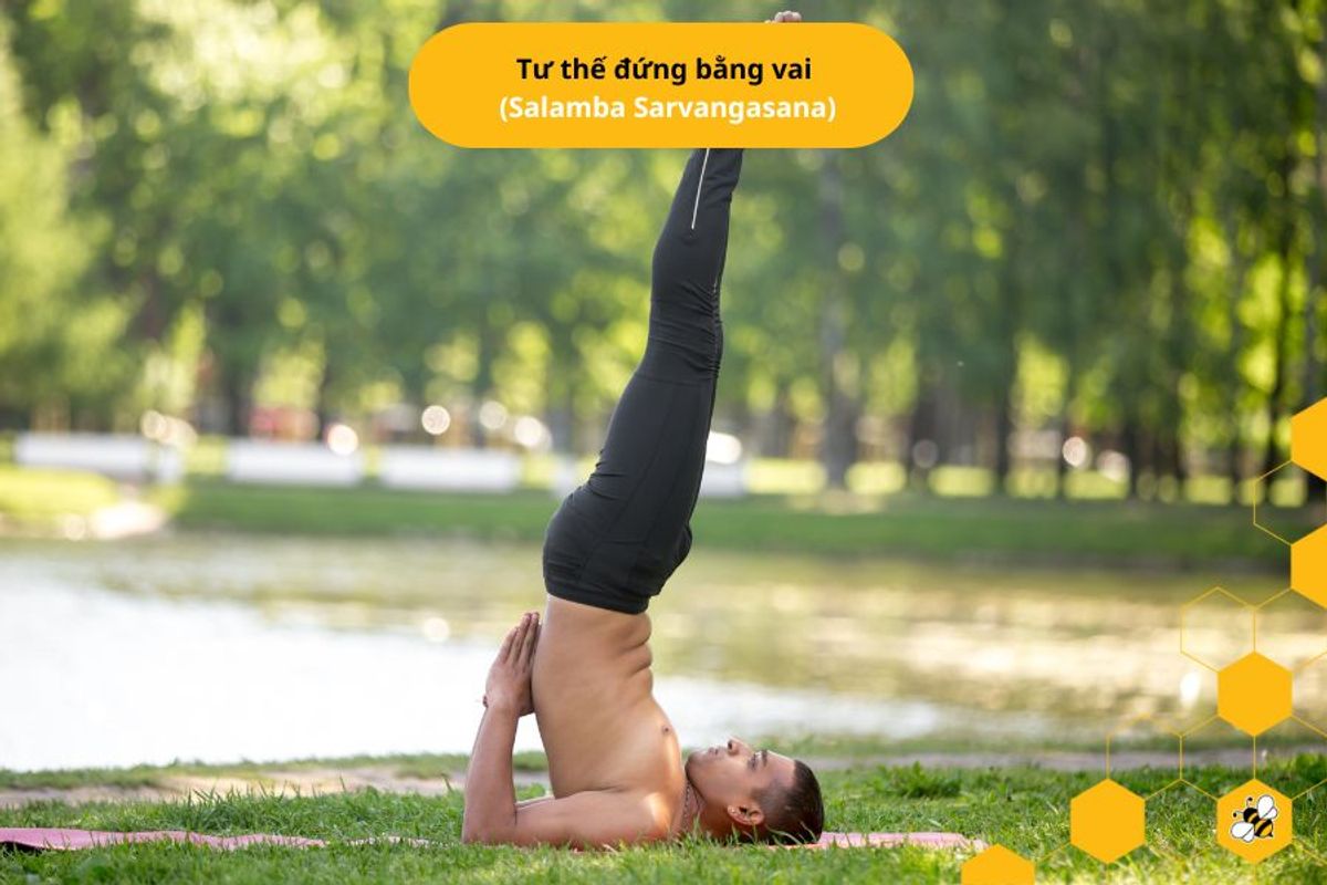 Tư thế đứng bằng vai (Salamba Sarvangasana)