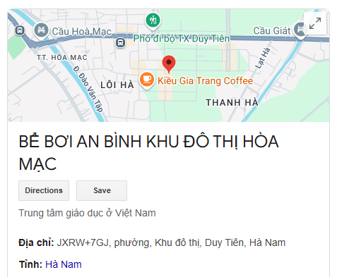 BỂ BƠI AN BÌNH KHU ĐÔ THỊ HÒA MẠC