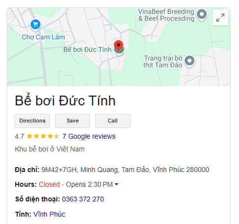 Bể bơi Đức Tính